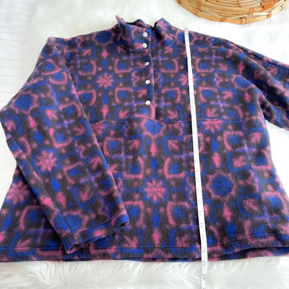 NWOT Xirena Caden Wool Blend Fleece Jacket Pullover Purple - Picture 9 of 10